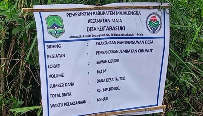 Dalam Rangka Memenuhi Skala Prioritas, Pemdes Kertabasuki Bangun Jembatan dan TPT
