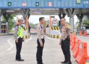 Satlantas Polres Sragen dan Jasa Marga Lakukan Pantauan Langsung Arus Mudik di Jalur Tol Sragen