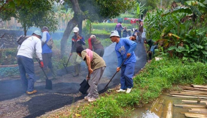 Desa Haurseah Realisasikan Dana Desa Bidang Infrastruktur Tahap I Tahun 2025