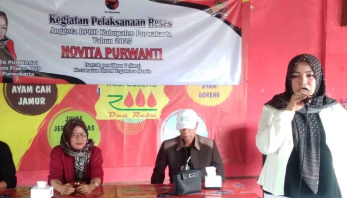 Fraksi PDI Perjuangan dapil 5 Novita Purwati Adakan Reses Kedua Selama Menjadi Dewan Di DPRD Purwakarta