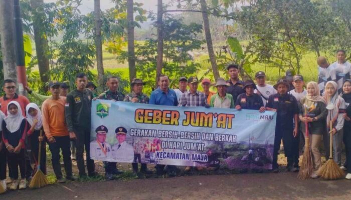 Sinergitas TNI-Polri di Majalengka, Wujudkan Lingkungan Bersih Lewat Giat Geber