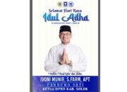 Ketua DPRD Kabupaten Solok Ivoni Munir Ucapkan Selamat Hari Raya Idul Adha