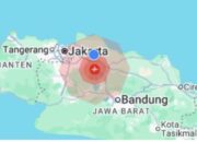 Estimasi Gempa Bumi Bermagnitudo 4,3 Terjadi 10 KM Dari Kabupaten Bekasi