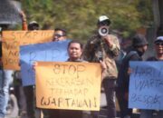 Puluhan Wartawan Gelar Aksi Solidaritas, Tolak Kekerasan Terhadap Jurnalis