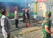 Babinsa Koramil Kadipaten Padamkan Kebakaran Kantor KUA Panyingkiran Majalengka