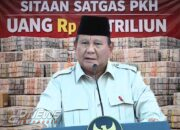 Presiden Prabowo Berapi-api di Depan Tumpukan Uang Rp.6,6 Triliun Hasil Sitaan Satgas PKH