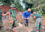 Kemanunggalan TNI dan Rakyat Terwujud, Satgas TMMD Kodim 0617/Majalengka Bersama Warga Bangun Solokan