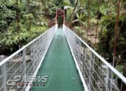 Wujudkan Konektivitas, antar Kecamatan Cidaun dan Naringgul Jembatan Gantung Garuda di Mekarsari Berjalan Lancar