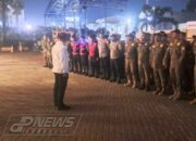 Penertiban Kawasan Pasar Tumpah Simpang SGC Dilakukan Petugas Gabungan dari Satpol PP