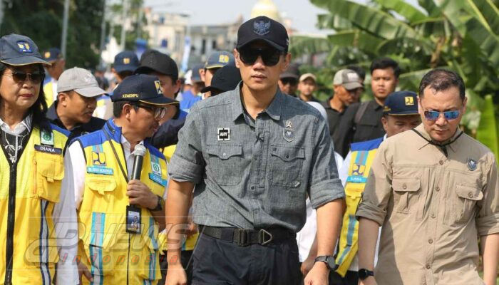 Menko AHY Tinjau Normalisasi Sungai Ciliwung, Tekankan Tantangan Pembebasan Lahan