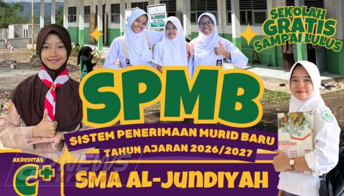 SMA Al-Jundiyah Buka SPMB 2026/2027, Sekolah Gratis Sampai Lulus