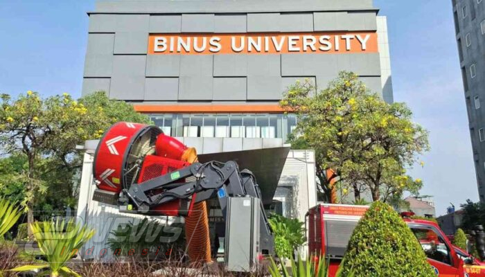 Kebakaran di Auditorium Lantai 5 Kampus BINUS Anggrek Jakarta Barat
