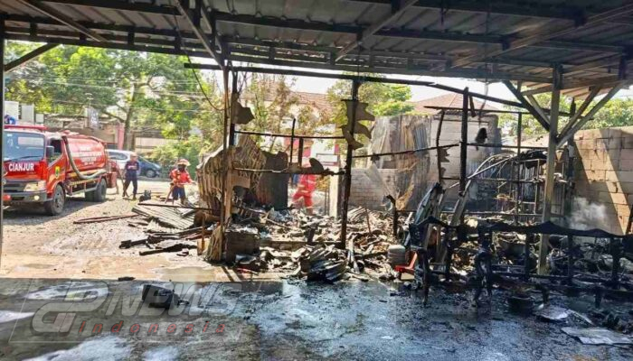 Korsleting Listrik Diduga Picu Kebakaran Rumah dan Bengkel di Cugenang, Kerugian Capai Rp 150 Juta