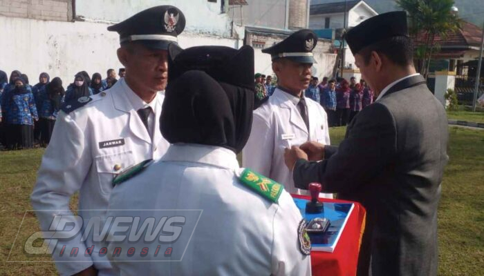 Camat Cugenang Lantik Dua PJS Kepala Desa Usai Upacara Hari Kesaktian Pancasila