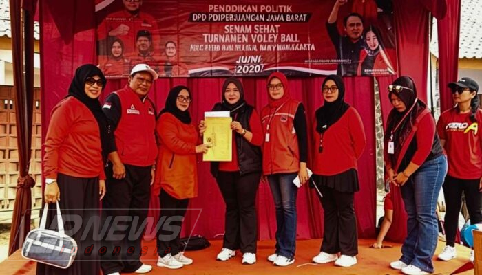 Peringati Harlah Bung Karno ke-125, Ratusan Warga Plered Ikuti Senam Sehat dan Penguatan Organisasi Partai