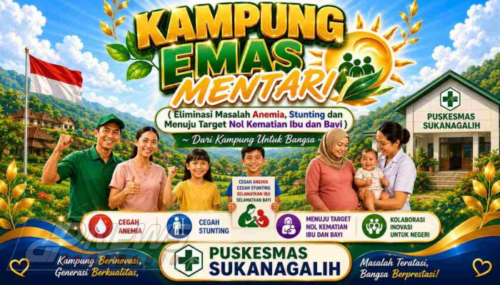 Kampung Emas Mentari Resmi Diluncurkan, Puskesmas Sukanagalih Perkuat Kolaborasi Wujudkan Generasi Sehat