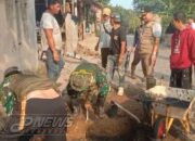 Warga Bersama Pemerintah dan Satgas Citarum Harum Benahi Gorong-Gorong Penyebab Genangan di Cikalongkulon