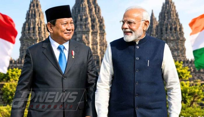 Prabowo Dampingi Modi Resmikan Proyek Konservasi Candi Prambanan