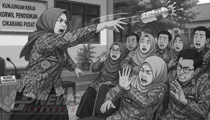 Diduga Terjadi Insiden Pelemparan Botol Saat Kunjungan Korwil Pendidikan Cikarang Pusat, Guru Harapkan Klarifikasi Resmi