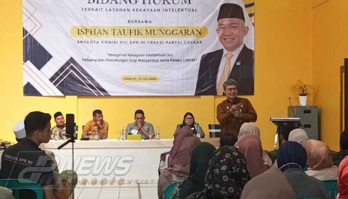 Komisi XIII DPR RI dan Kemenkumham Edukasi UMKM Cianjur Selatan, Dorong Perlindungan Hak Kekayaan Intelektual