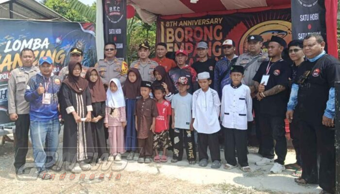 Semarak HUT ke-81 RI, Polsek Cikarang Utara Gelar Lomba Mancing dan Santuni Anak Yatim