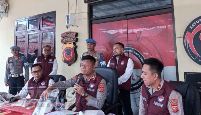 Polres Cianjur Ungkap 25 Kasus Narkotika, 38 Tersangka Diamankan dan 479 Gram Sabu Disita