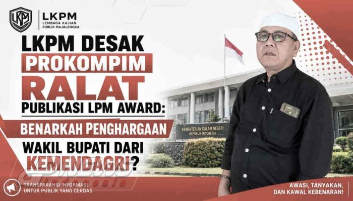 LKPM Desak Prokompim Majalengka Ralat Atribusi Penghargaan LPM Award 2026