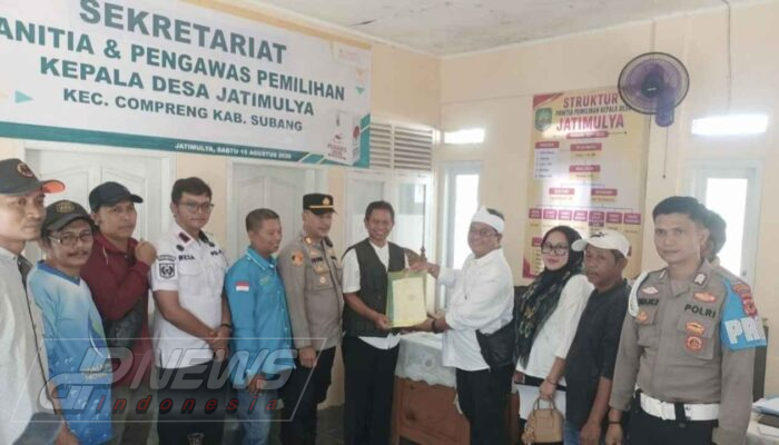 Dedi Resmi Daftar Bakal Calon Kades Jatimulya, Usung Tujuh Gagasan Pembangunan