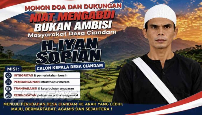 H. Iyan Sopian Paparkan Visi Membangun Desa Ciandam dengan Pemerintahan Bersih dan Transparan