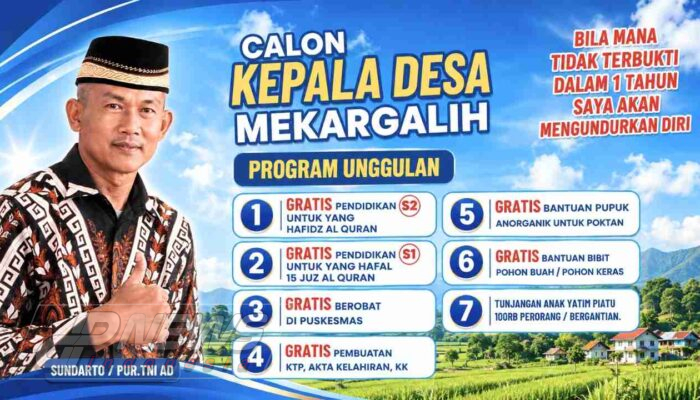Pilkades Mekargalih 2026: Sundarto Tawarkan 7 Program Unggulan, Janji Mundur Jika Tak Terbukti dalam Setahun