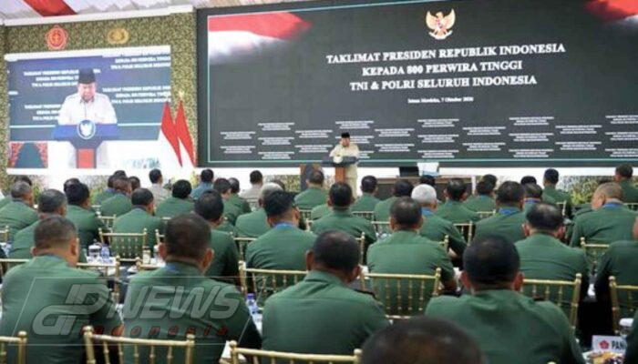Presiden Prabowo Kumpulkan 800 Perwira Tinggi TNI-Polri di Istana, Bahas Kondisi dan Tantangan Nasional