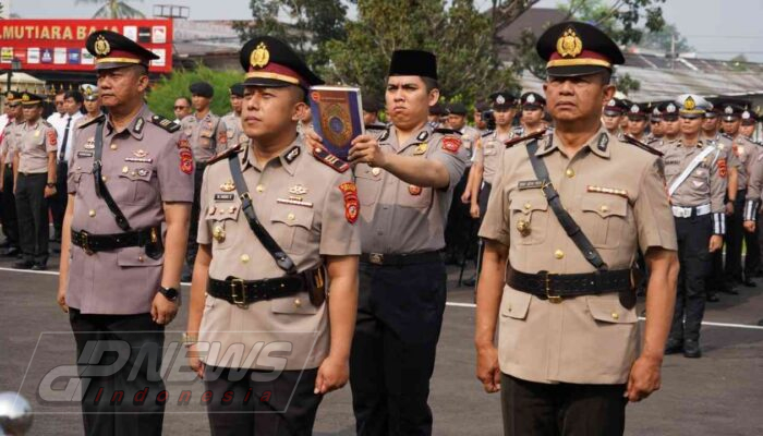 Polres Cianjur Gelar Sertijab Kasat Samapta dan Kapolsek Kadupandak
