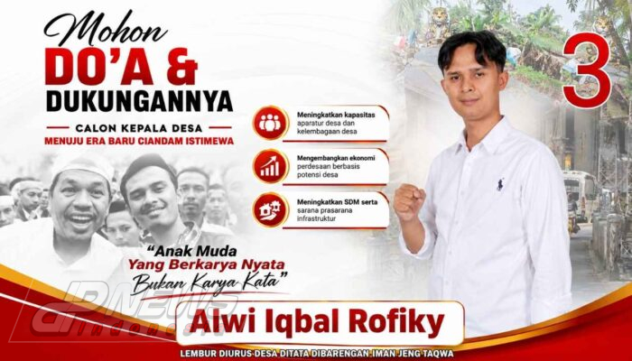 Calon Kades Ciandam Alwi Iqbal Rofiky Siapkan Strategi Pembangunan Desa di Tengah Keterbatasan Anggaran
